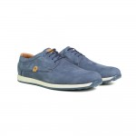 NIKOLAS ανδρικό δερμάτινο casual 3010 blue
