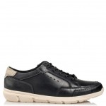 Ανδρικό ανατομικό δερμάτινο casual EGO G67-11416-34 black