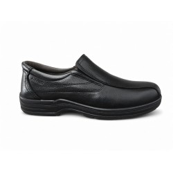 LUISETTI ανδρικό δερμάτινο 37050NA BLACK