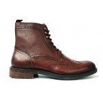 ACE Ανδρικά Casual LOW HEEL μποτάκια 7298 MARRON-ΚΑΦΕ
