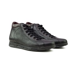 Anatomic NICOLAS Ανδρικό δερμάτινο μποτάκι 9440 Black