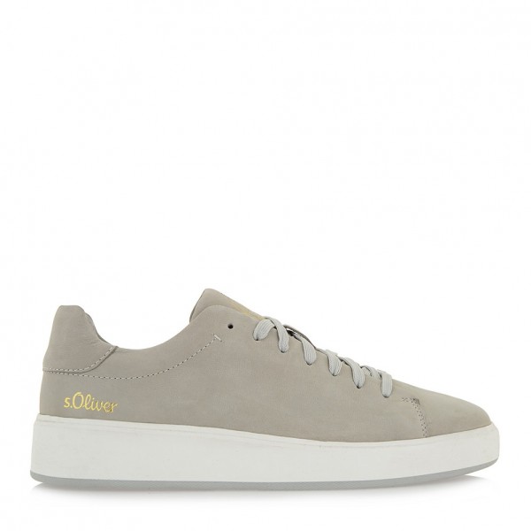 S.Oliver Ανδρικά δερμάτινα Sneakers 5-5-13640-30-210 LT GREY