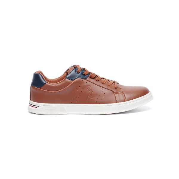 GREENSTEP LEATHER SNEAKER SG-PD30836 Tabac-Blue GREENSTEP LEATHER SNEAKER SG-PD30836 Tabac-Blue
