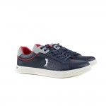 GREENSTEP LEATHER SNEAKER SGPD30836-4A BLUE/GREY