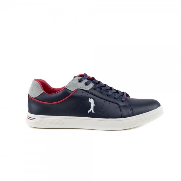 GREENSTEP LEATHER SNEAKER SGPD30836-4A BLUE/GREY