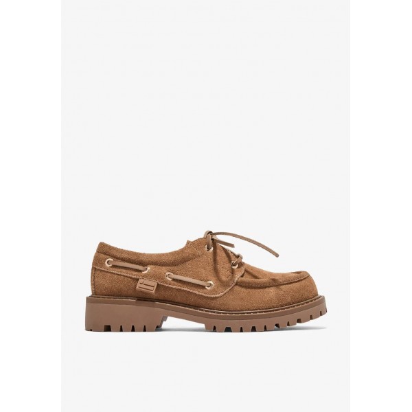 D.FRANKLIN BOAT SHOES Sierra Harbor Suede Camel DFSH433010-CAME-36