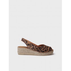 Toni Pons Women's wedge espadrilles in leather - BERNIA-P 64051 LEO