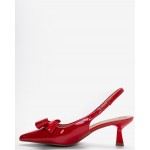 NICOLAS ANATOMIC POINTY PUMPS F25-1088-41 RED