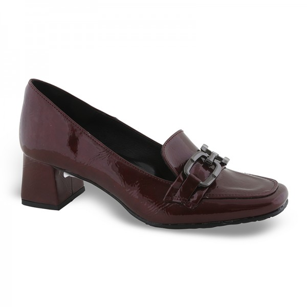 Zak shoes γυναικεία  γόβα ks461-40  μπορντό λουστρίνι