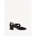 TAMARIS Comfort  δερμάτινη γόβα 8-8-84304-41-022 BLACK NAPPA