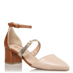 POINTY PUMPS Envie Μπεζ γόβες Ελληνικής παραγωγής E02-11074-36