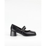 NICOLAS square heel pumps with 2 straps F84-8857-34 black