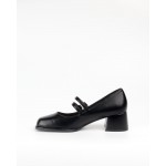NICOLAS square heel pumps with 2 straps F84-8857-34 black