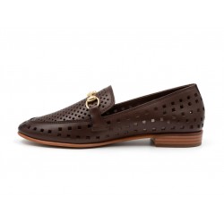 MAGO LEATHER MOCCASINS 1766 BROWN