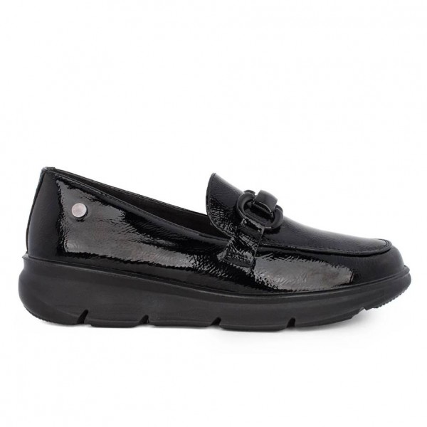 ZAK SHOES LOAFERS SD65121-34 BLACK PATEN