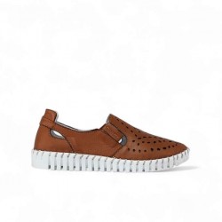 Anatomic Nicolas γυναικεία δερμάτινα Μοκασίνια G63-0785-36 camel