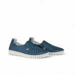 Anatomic Nicolas γυναικεία δερμάτινα Μοκασίνια G63-0785-49 blue