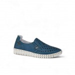 Anatomic Nicolas γυναικεία δερμάτινα Μοκασίνια G63-0785-49 blue