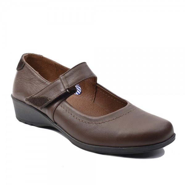 Γυναικείο δερμάτινο Aerosoft Anatomic 130-brown