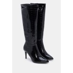 ANATOMIC NICOLAS Μπότες Μυτερές Croco 6190-34 BLACK