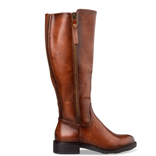 ENVIE RIDING KNEE-HIGH BOOTS V63-18157-26 camel