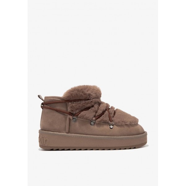 D.FRANKLIN Nordic Trk Fur Low Brown DFSH370011-BROW-36
