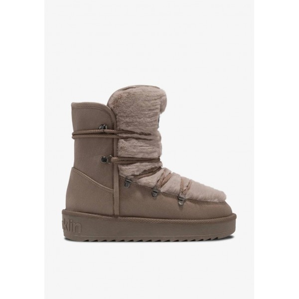 D.FRANKLIN Nordic Trk Fur Taupe  DFSH370022-TAUP-36