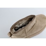 ΖΑΚ suede με γούνα και ψηλή σόλα sd07026-38 beige