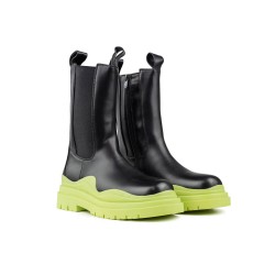 ANATOMIC NICOLAS Γυναικείο Μποτάκι 1703-966-black-light green