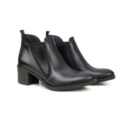 ANATOMIC NICOLAS ANKLE BOOTS δερμάτινο μποτάκι 100 Black
