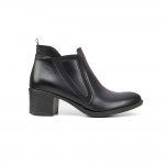 ANATOMIC NICOLAS ANKLE BOOTS δερμάτινο μποτάκι 100 Black