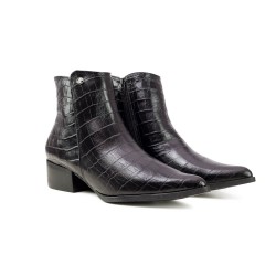 Bottero ανατομικά δερμάτινα μποτάκια 315004-3 black