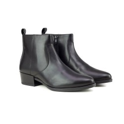 BREESTOW Γυναικεία δερμάτινα μποτάκια 83-8016 black