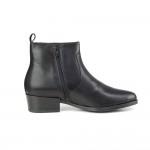 BREESTOW Γυναικεία δερμάτινα μποτάκια 83-8016 black