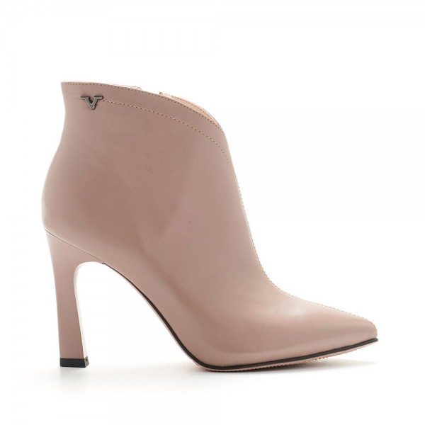 LEATHER ANKLE BOOT V1969 AM Q04-06B TAUPE LEATHER ANKLE BOOT V1969 AM Q04-06B TAUPE