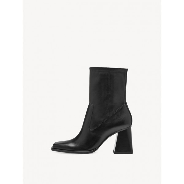 TAMARIS γυναικεία δερμάτινα μποτάκια 1-1-25313-41-001 BLACK TAMARIS γυναικεία δερμάτινα μποτάκια 1-1-25313-41-001 BLACK