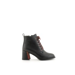 HIGH HEEL LACE-UP ANKLE BOOT LOVEBERRY GA DA2288-81017 BLACK