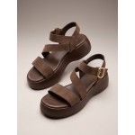 STEPICO LEATHER FLATFORMS 26135-36 brown