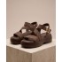 STEPICO LEATHER FLATFORMS 26135-36 brown