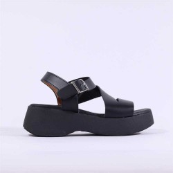 Oh My Sandals Strappy Platform Sandal 5969 All Black