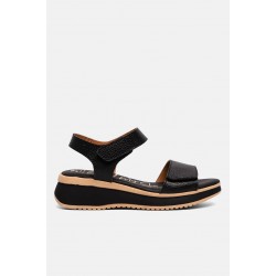 Oh My Sandals Γυναικείο Δερμάτινο Σανδάλι Selene 5942 DOYA NEGRO
