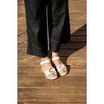 Oh My Sandals Γυναικείο Δερμάτινο Σανδάλι Tiziana 5974 DOYA TAUPE