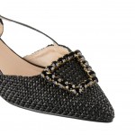 ANATOMIC NICOLAS POINTY FLAT PUMPS F02-12005-34 BLACK