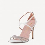 TAMARIS  STILETTO SANDALS 1-1-28320-28-180 WHITE CRYSTAL