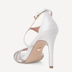 TAMARIS  STILETTO SANDALS 1-1-28320-28-180 WHITE CRYSTAL