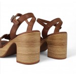 Oh My Sandals Γυναικείο δερμάτινο πέδιλο 5390 DOYA ROBLE
