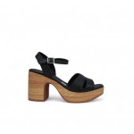Oh My Sandals Γυναικείο δερμάτινο πέδιλο 5390 DOYA NEGRO