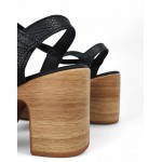 Oh My Sandals Γυναικείο δερμάτινο πέδιλο 5390 DOYA NEGRO