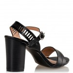 ENVIE BLOCK HEEL SANDALS V37-13284-34 ΜΑΥΡΟ
