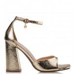 ENVIE BLOCK HEEL SANDALS E42-17159-59 ΧΡΥΣΟ